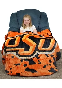 NCAA Oklahoma State Cowboys Huge Raschel Throw Blanket