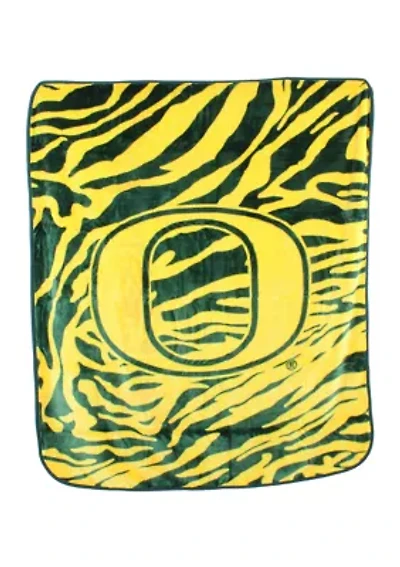 NCAA Oregon Ducks Soft Raschel Throw Blanket