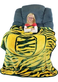 NCAA Oregon Ducks Soft Raschel Throw Blanket