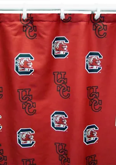 NCAA South Carolina Gamecocks Printed Shower Curtain Cover