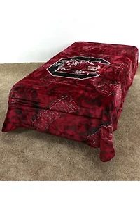 NCAA South Carolina Gamecocks Huge Raschel Throw Blanket