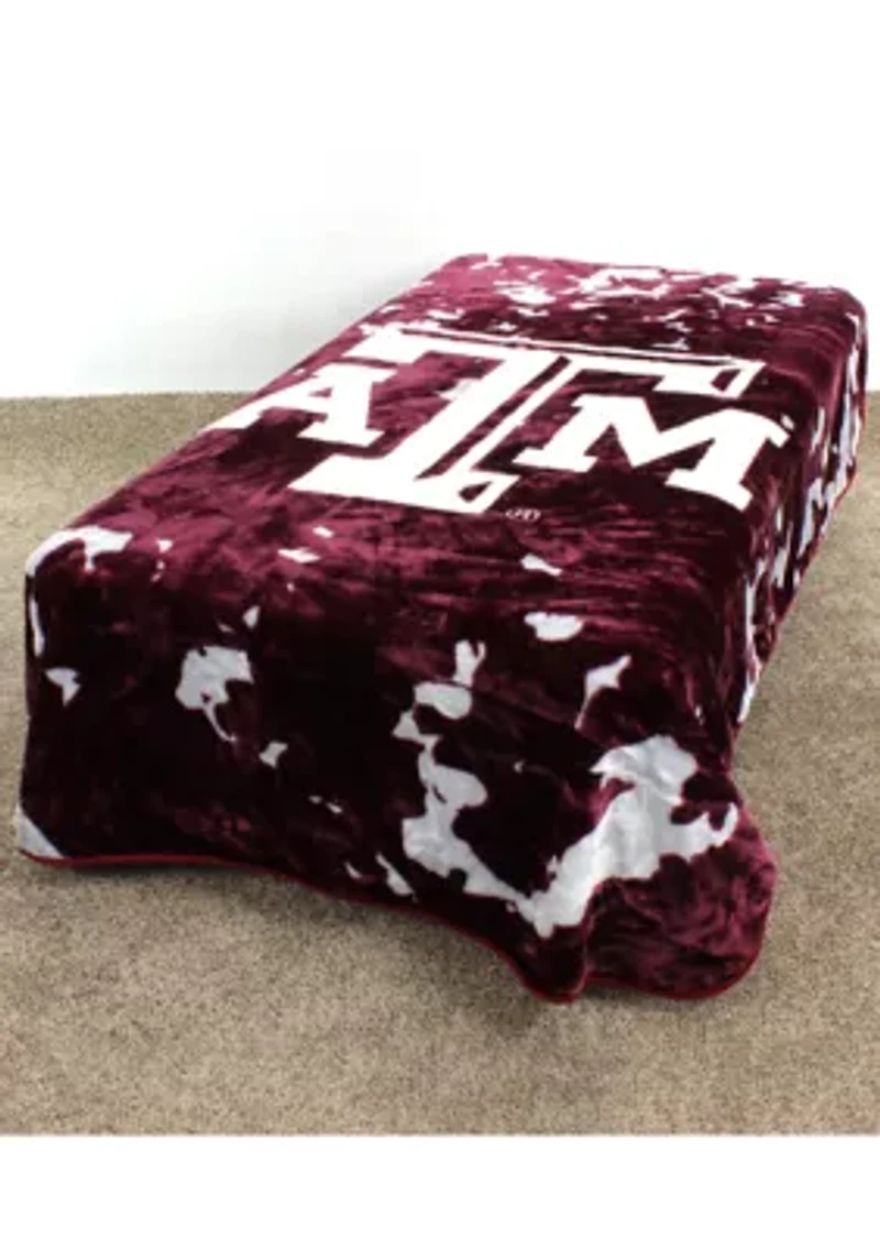 NCAA Texas A&M Aggies Huge Raschel Throw Blanket
