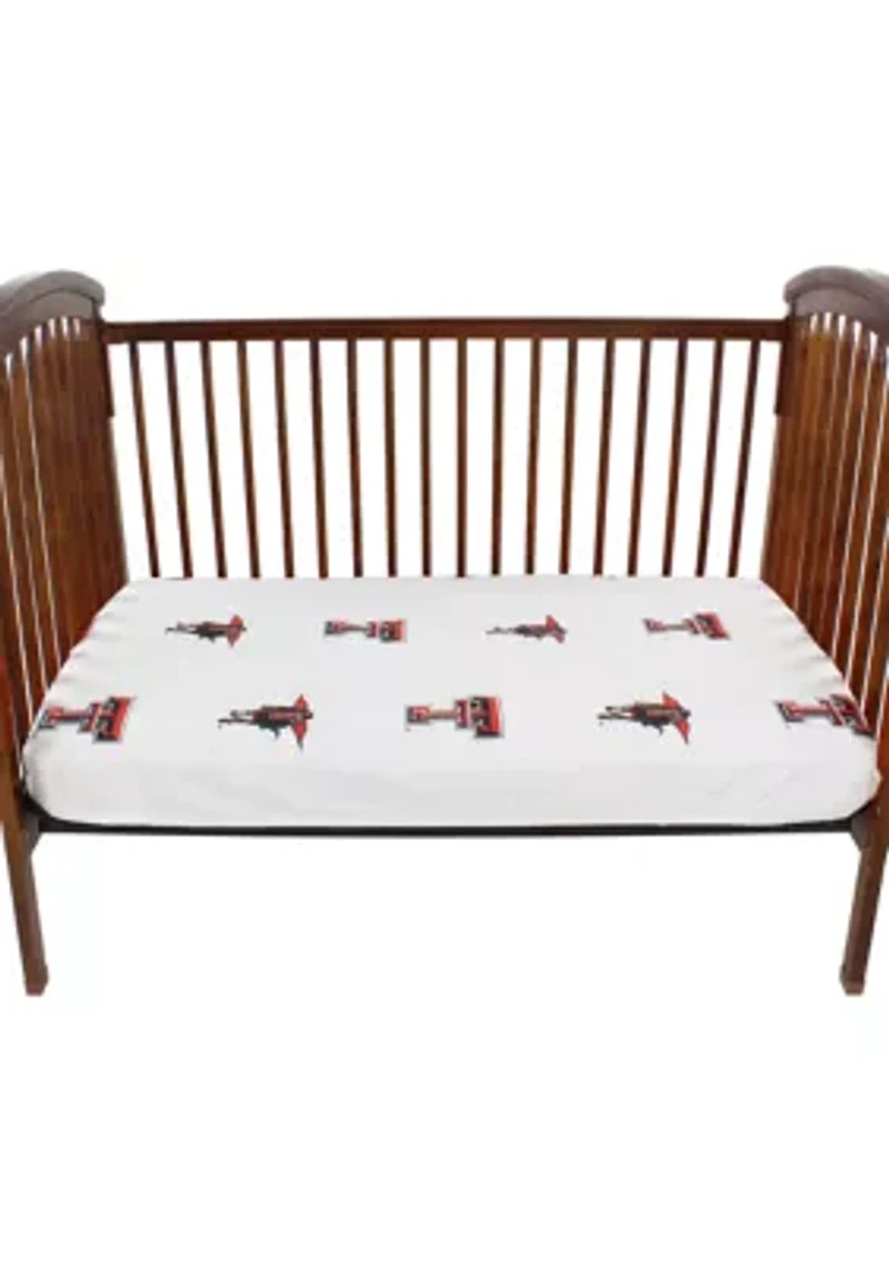 NCAA Texas Tech Red Raiders White Baby Crib Fitted Sheet
