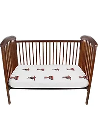NCAA Texas Tech Red Raiders White Baby Crib Fitted Sheet 