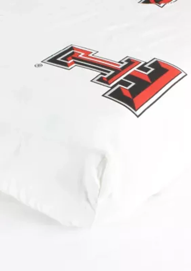 NCAA Texas Tech Red Raiders White Baby Crib Fitted Sheet