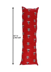NCAA Texas Tech Red Raiders Printed Body Pillow
