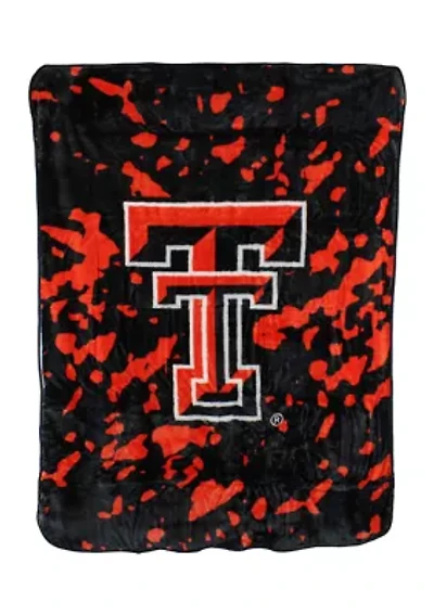 NCAA Texas Tech Red Raiders Huge Raschel Throw Blanket