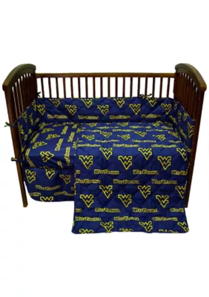 NCAA West Virginia Mountaineers 5 Piece Baby Crib Set