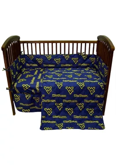 NCAA West Virginia Mountaineers 5 Piece Baby Crib Set