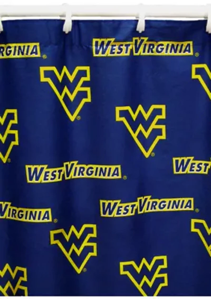 NCAA West Virginia Mountaineers Printed Shower Curtain Cover