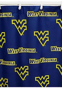 NCAA West Virginia Mountaineers Printed Shower Curtain Cover