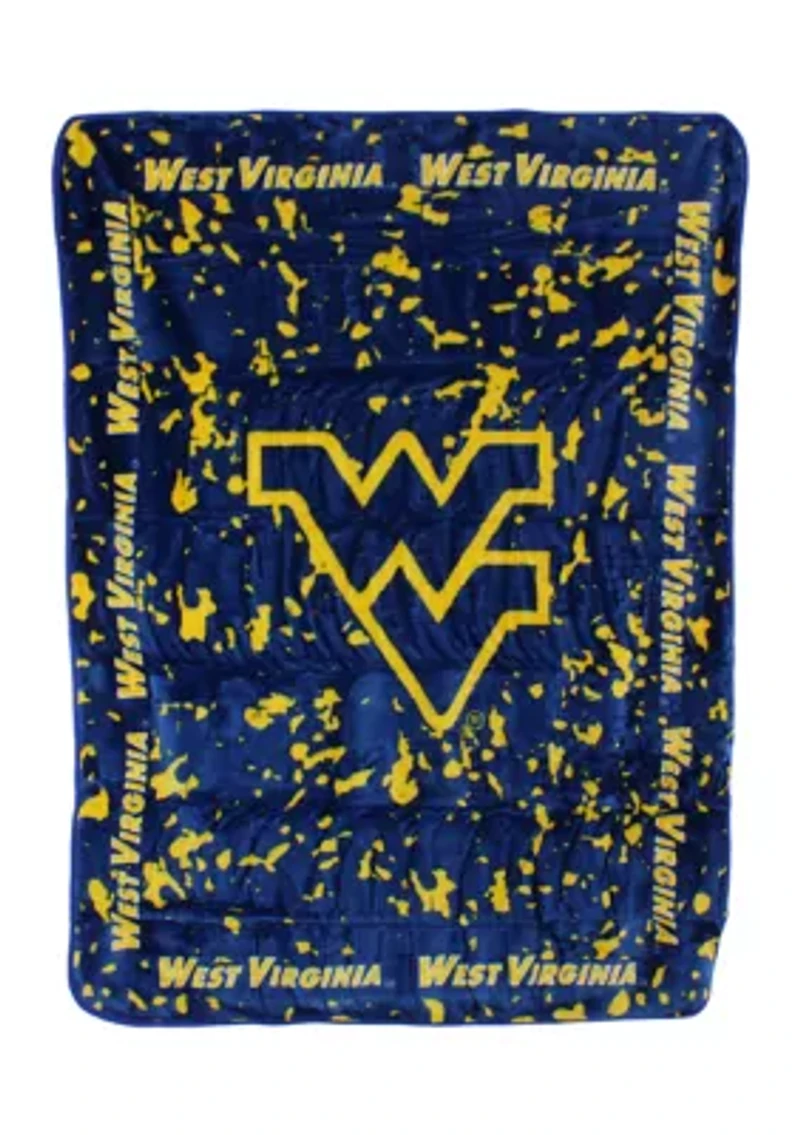 NCAA West Virginia Mountaineers Huge Raschel Throw Blanket