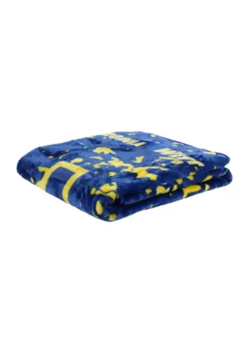 NCAA West Virginia Mountaineers Huge Raschel Throw Blanket