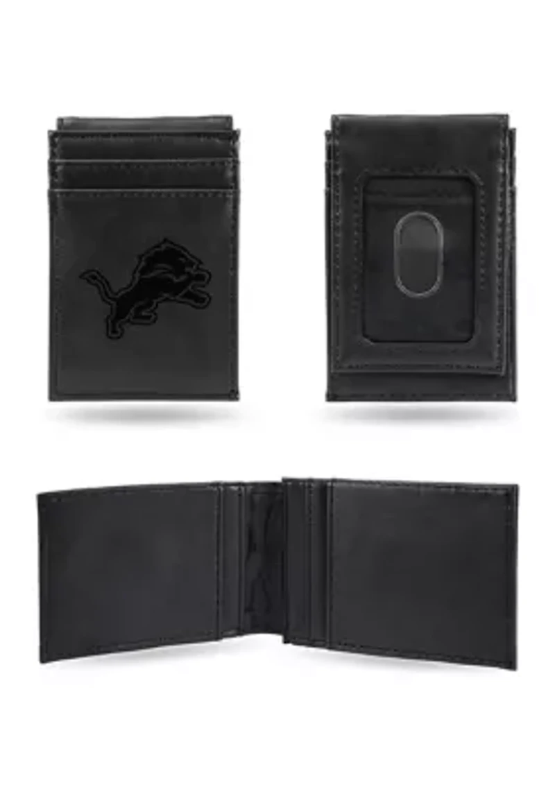 NFL Detroit Lions Laser Engraved Wallet