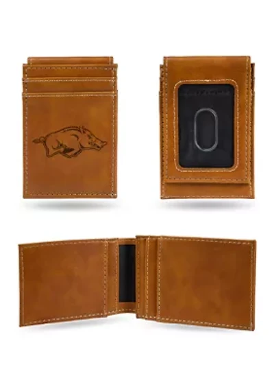 NCAA Arkansas Razorbacks Laser Engraved Wallet