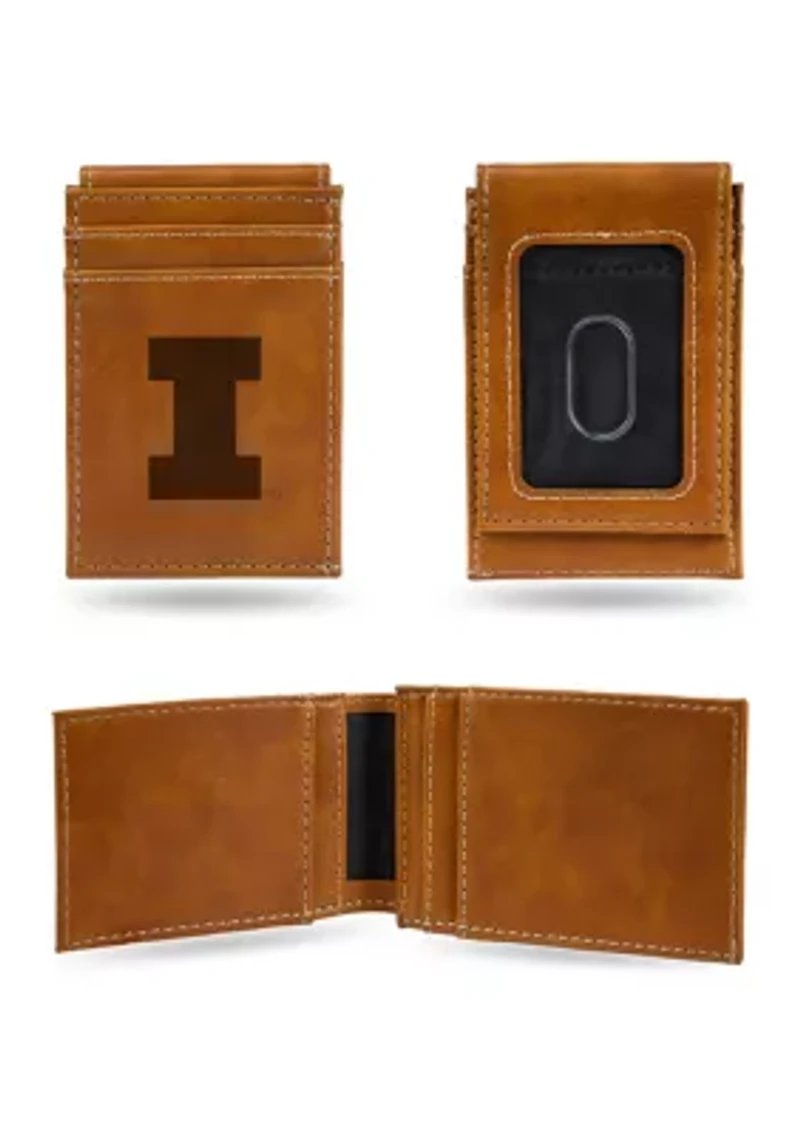 NCAA Illinois Fighting Illini Laser Engraved Wallet