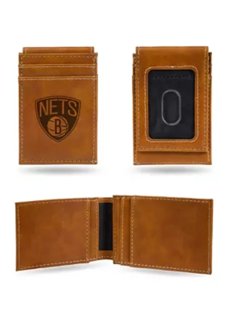NBA Brooklyn Nets Laser Engraved Wallet