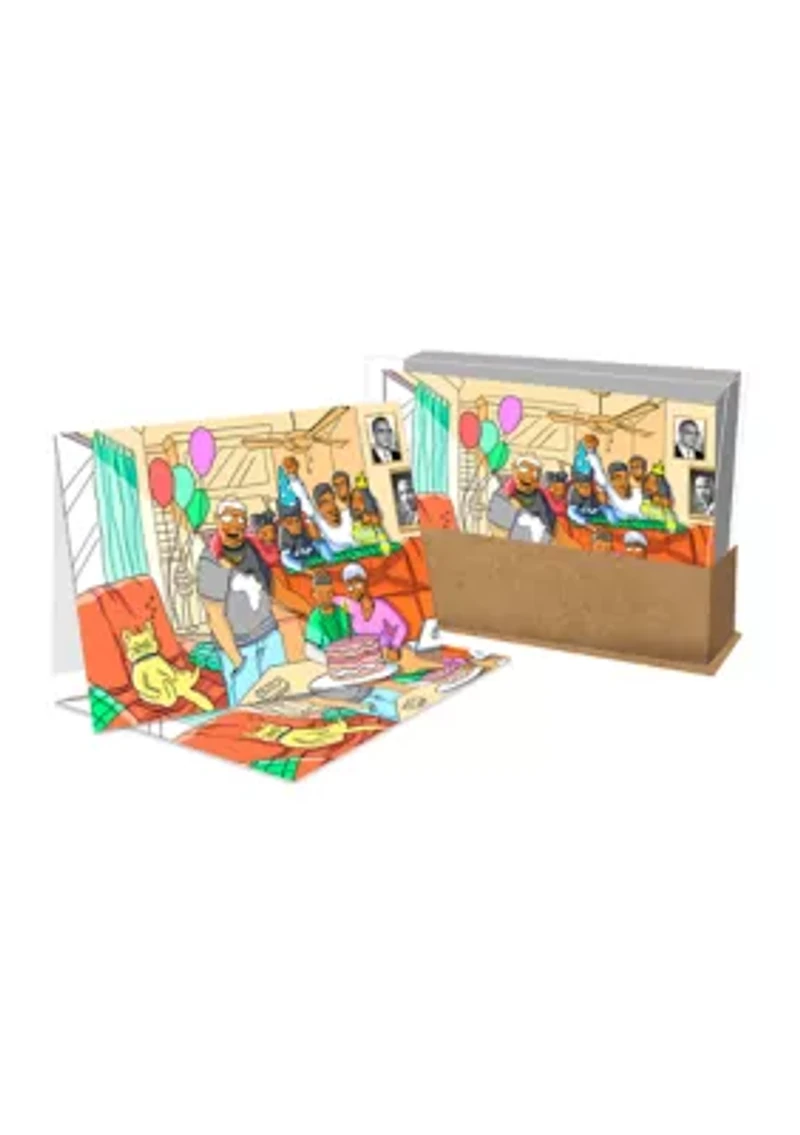 A Wonderful Black Family Birthday Party Greeting Cards - 10 Pack