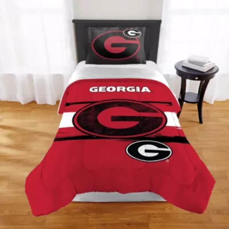 NCAA Georgia Bulldogs Officially Licenced Comforter & Sham set