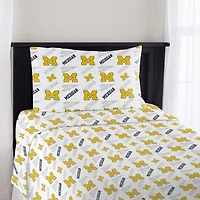 NCAA Officially Licenced Michigan Wolverines Sheet Set