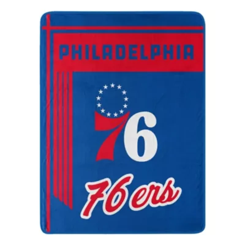 NBA Officially Licensed Philadelphia 76ers 46" x 60" Microfiber Throw Blanket