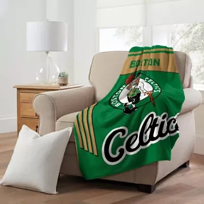 NBA Officially Licenced Boston Celtics 46" x 60" Microfiber Throw Blanket