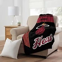 NBA Officially Licensed Miami Heat 46" x 60" Microfiber Throw Blanket