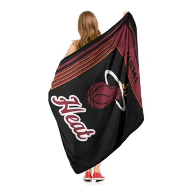 NBA Officially Licensed Miami Heat 46" x 60" Microfiber Throw Blanket