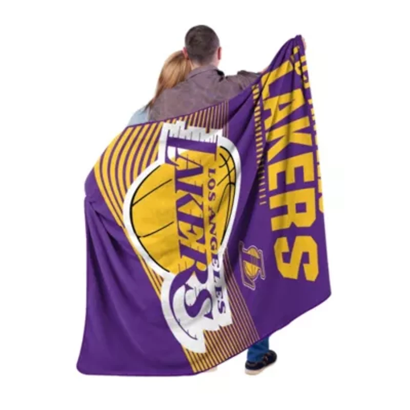 NBA Officially Licenced Los Angeles Lakers 60" x 80" Raschel Throw Blanket