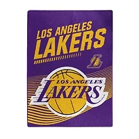NBA Officially Licenced Los Angeles Lakers 60" x 80" Raschel Throw Blanket