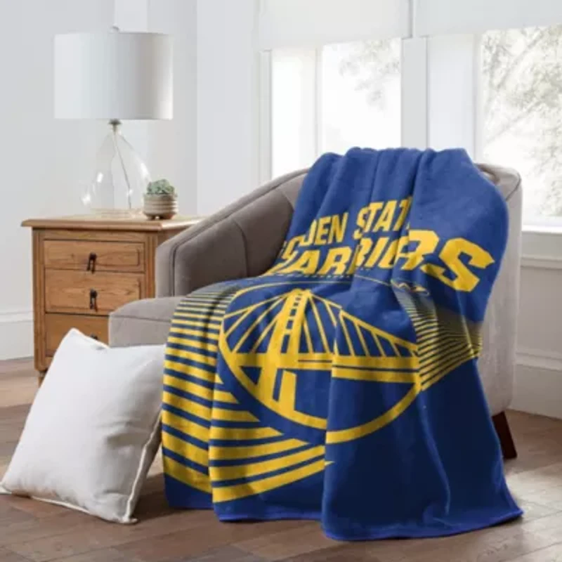 NBA Officially Licenced Golden State Warriors 60" x 80" Raschel Throw Blanket