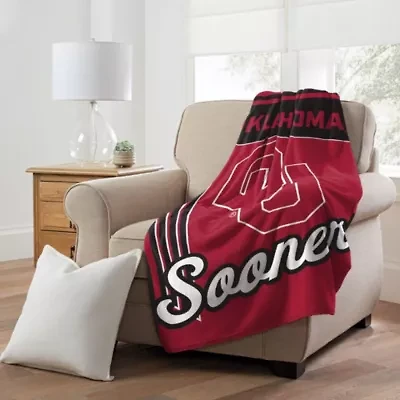 NCAA Officially Licensed Oklahoma Sooners 46" x 60" Microfiber Throw Blanket