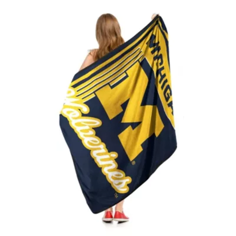 NCAA Officially Licenced Michigan Wolverines 46" x 60" Microfiber Throw Blanket