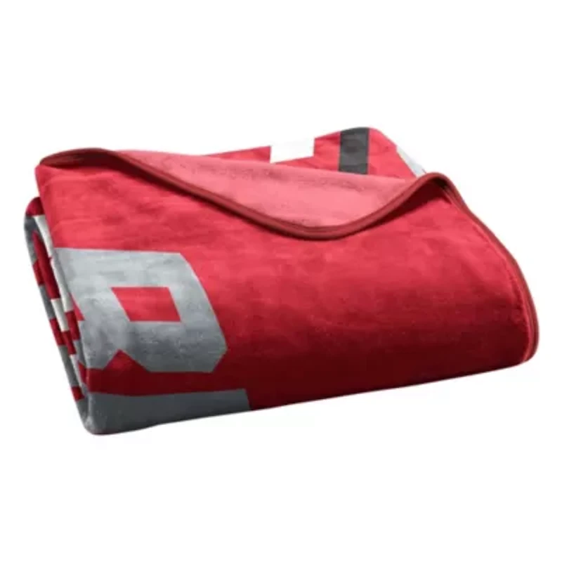 NCAA Officially Licenced Ohio State Buckeyes 60" x 80" Raschel Throw Blanket