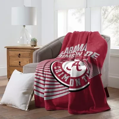 NCAA Officially Licenced Alabama Crimson Tide 60" x 80" Raschel Throw Blanket