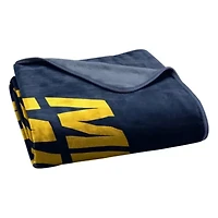 NCAA Officially Licenced Michigan Wolverines 60" x 80" Raschel Throw Blanket