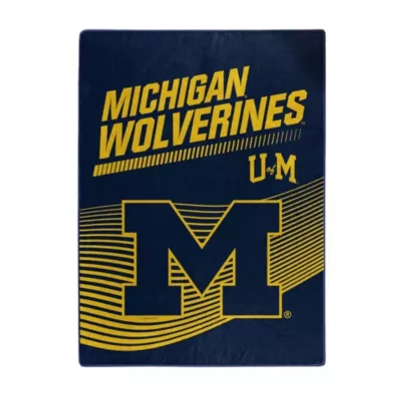 NCAA Officially Licenced Michigan Wolverines 60" x 80" Raschel Throw Blanket