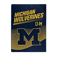NCAA Officially Licenced Michigan Wolverines 60" x 80" Raschel Throw Blanket