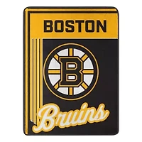 NHL Officially Licenced Boston Bruins 46" x 60" Microfiber Throw Blanket