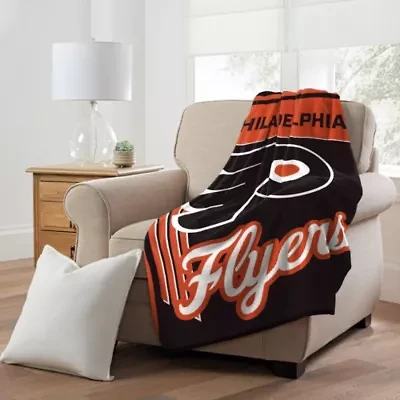 NHL Officially Licensed Philadelphia Flyers 46" x 60" Microfiber Throw Blanket