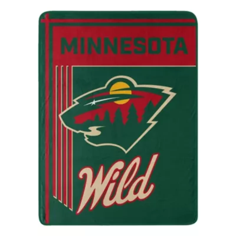 NHL Officially Licensed Minnesota Wild 46" x 60" Microfiber Throw Blanket