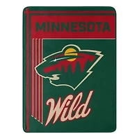 NHL Officially Licensed Minnesota Wild 46" x 60" Microfiber Throw Blanket