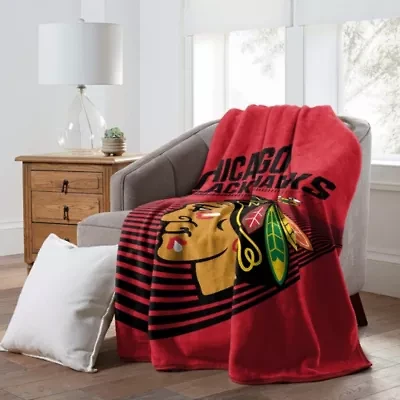 NHL Officially Licenced Chicago Blackhawks 60" x 80" Raschel Throw Blanket