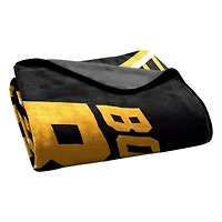 NHL Officially Licenced Boston Bruins 60" x 80" Raschel Throw Blanket