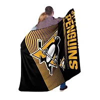 NHL Officially Licenced Pittsburgh Penguins 60" x 80" Raschel Throw Blanket