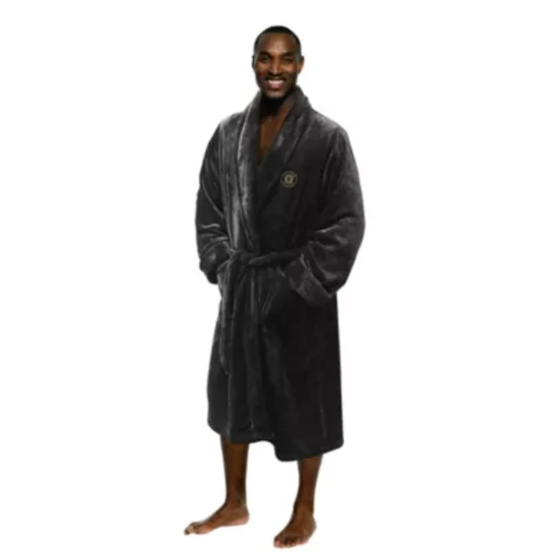 NHL Officially Licenced Boston Bruins Men's Silk Touch Bathrobe L/XL
