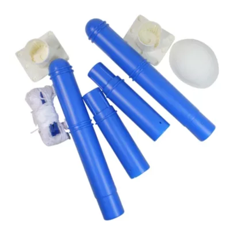 22.5" White and Blue Water Sports Volleyball Swimming Pool Game