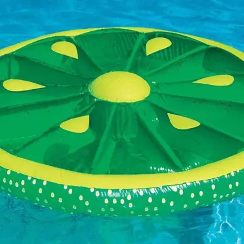 Inflatable Fruit Slice Swimming Pool Lounger Raft - 60" - Lime