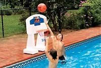 Pool Jam Combo Basketball and Volleyball Inground Swimming Pool Water Games