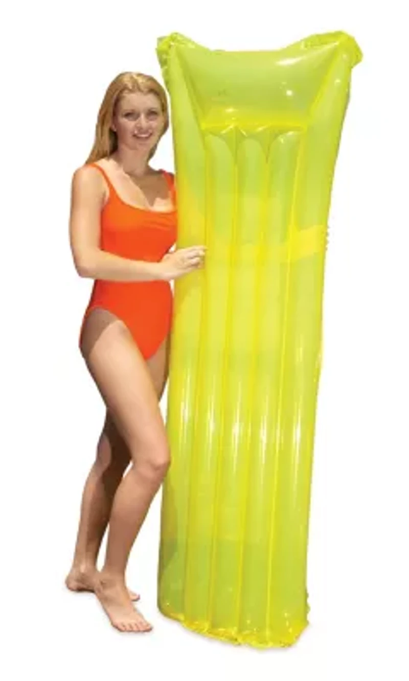 Inflatable Water Sports Swimming Pool Air Mattress - 72" - Yellow
